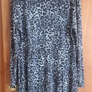 Spense Gray Animal Print Dress